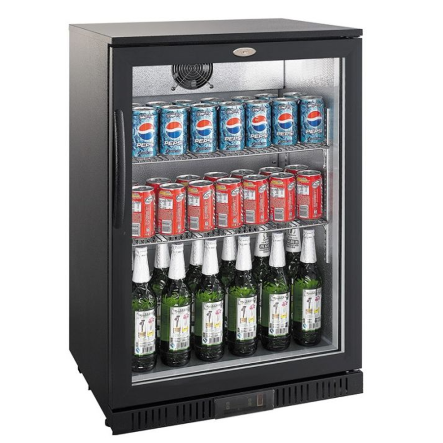 Refroidisseur de bar | aluminium | Noir | 1 porte | 520 x 600 x 850 mm