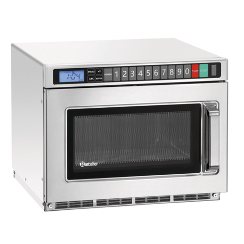  HorecaTraders Microwave | Stainless steel | 420 x 540 x 338mm 