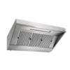 HorecaTraders Wandmontierte Dunstabzugshaube | Stahl | 42 kg | 1600 x 900 x 450 mm