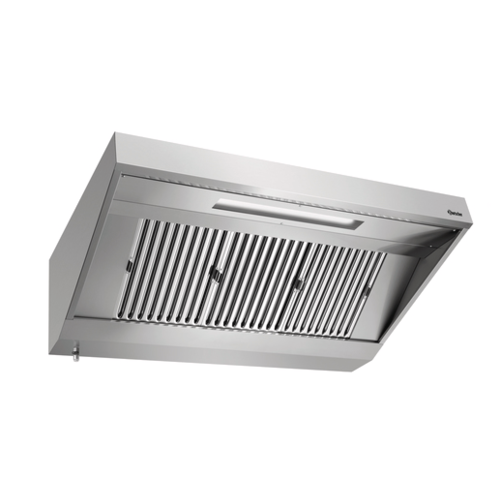  HorecaTraders Wall-mounted extractor hood | Steel | 42kg | 1600x900x450mm 