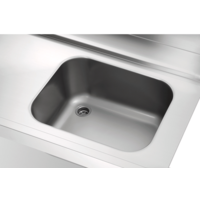 Feed table | Stainless steel | Sink | 1200x720x850 mm