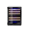 HorecaTraders Refroidisseur à vin | 2 zones | 46 bouteilles | 595(l) x 588(p) x 820(h)