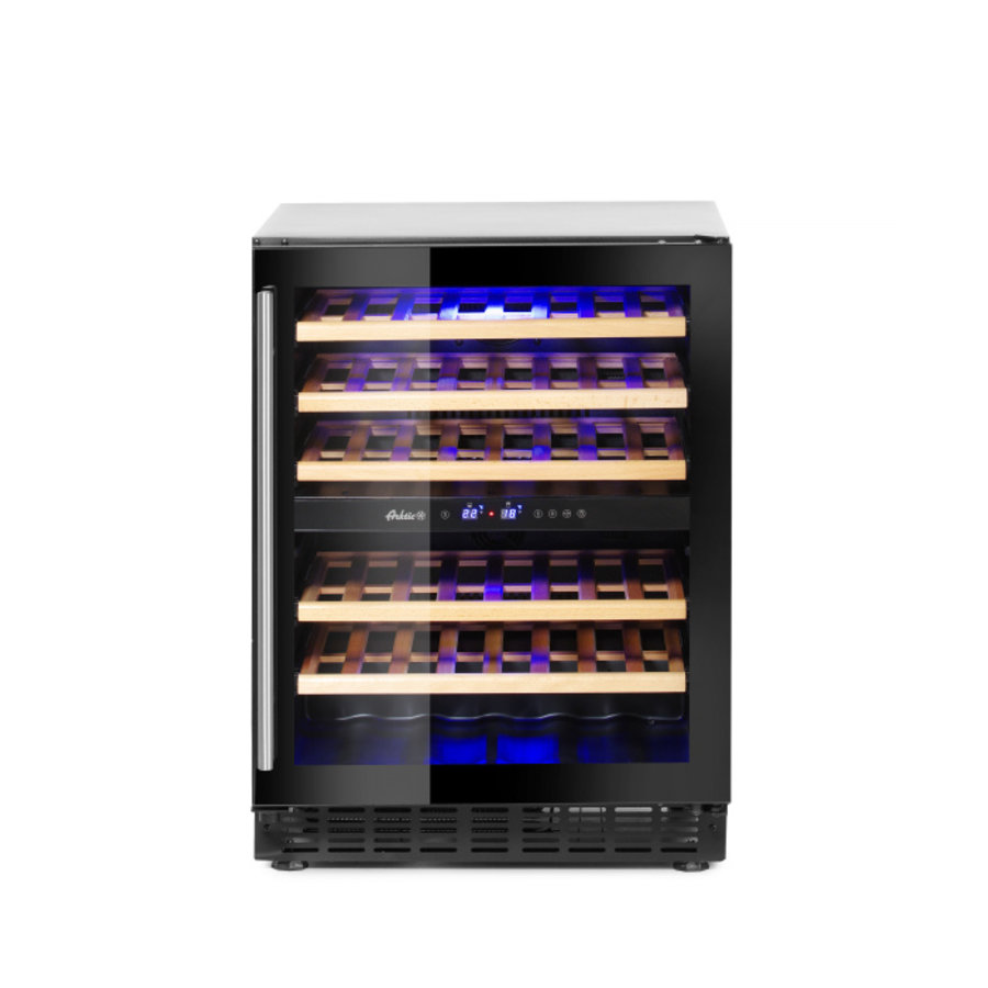 Refroidisseur à vin | 2 zones | 46 bouteilles | 595(l) x 588(p) x 820(h)