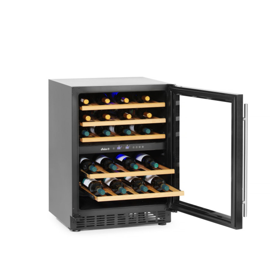 Refroidisseur à vin | 2 zones | 46 bouteilles | 595(l) x 588(p) x 820(h)