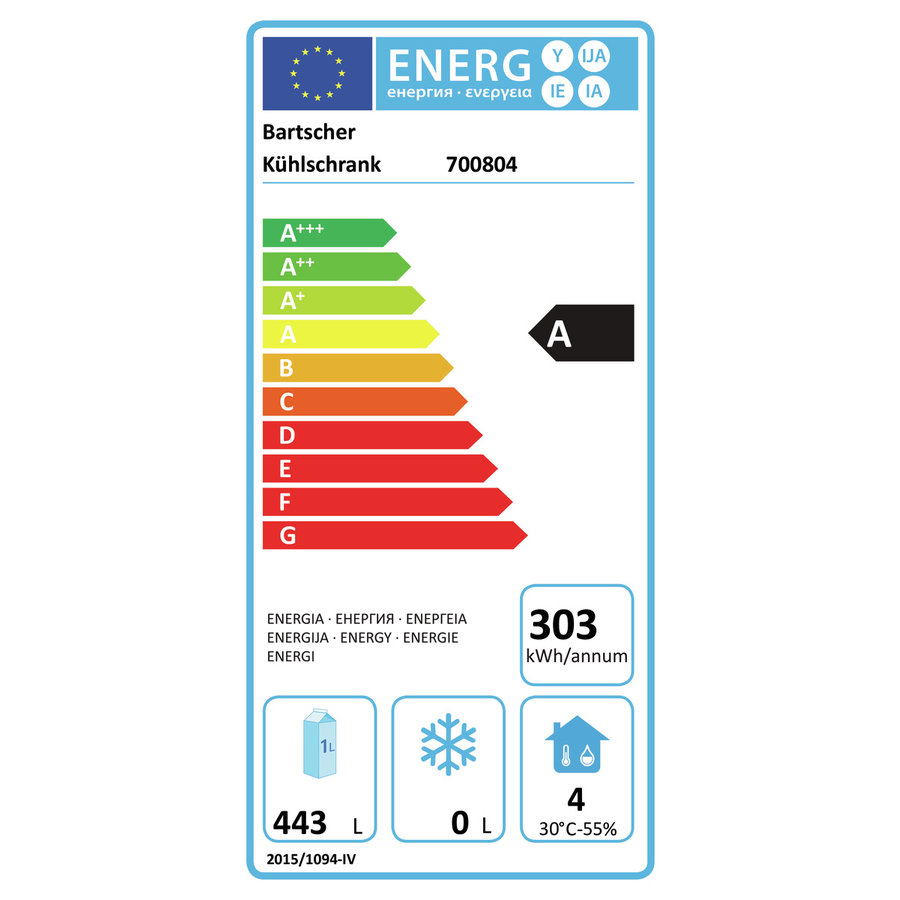 Réfrigérateur en acier inoxydable | 700L