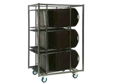  HorecaTraders Chariot pour chaise pliante | 30 chaises | Super De Luxe 