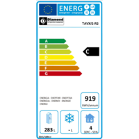 Réfrigérateur de bar en acier inoxydable avec 2 portes vitrées | 375 litres | 145,5 x 56,5 x (H) 90,5 cm