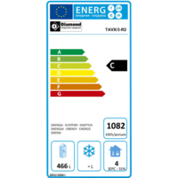 Réfrigérateur de bar en acier inoxydable avec 3 portes vitrées | 579 litres | 206,5 x 56,5 x (H) 90,5 cm