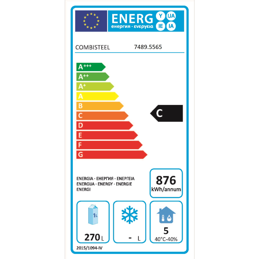 Établi réfrigéré en acier inoxydable | 1 porte | 6 tiroirs | 1865x700x850mm