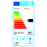 Établi réfrigéré en acier inoxydable | 2 portes | 6 tiroirs | 2330x700x850 mm
