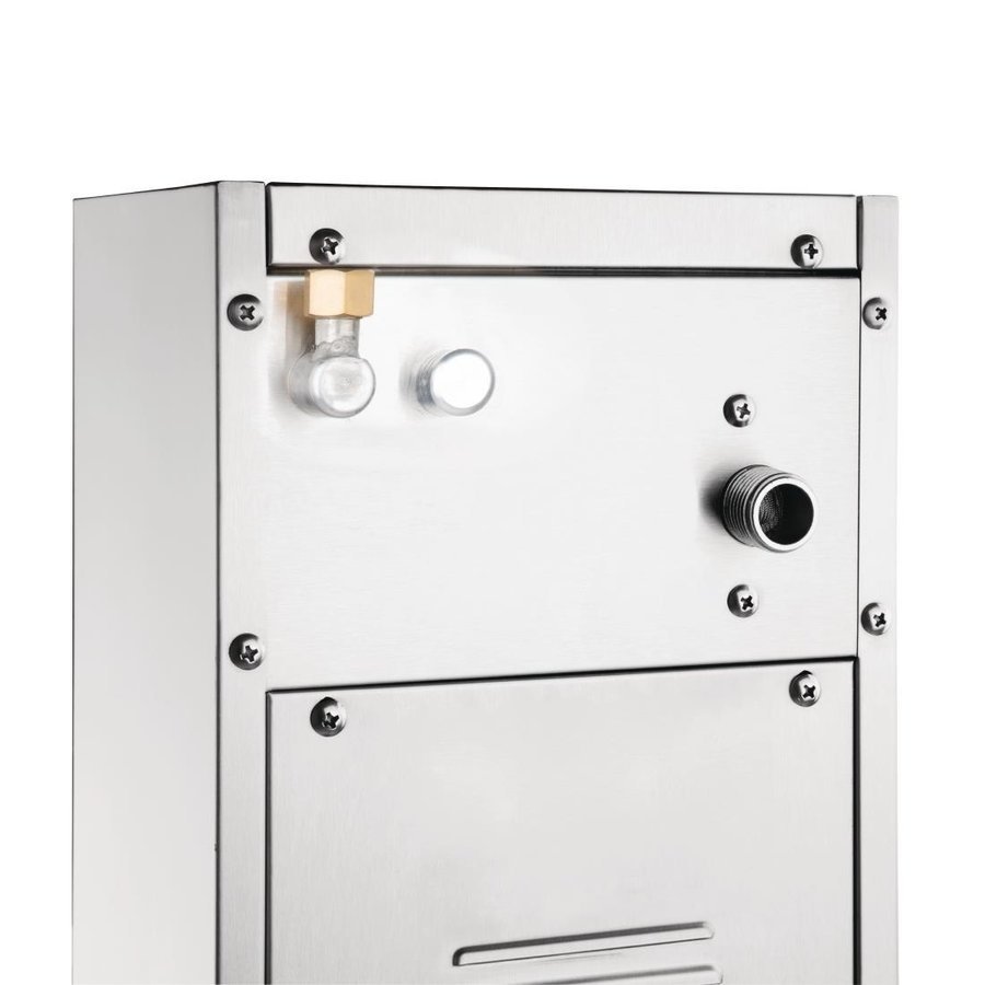 HorecaTraders Distributeur d'eau chaude | 8 litres | Raccordement d'eau fixe | 2500W | 23L/h | 54 x 18,5 x 34 cm