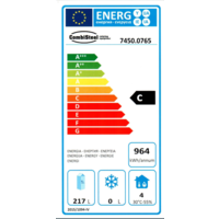 RVS Koelwerkbank | 4 deurs | 4 X 1/1 GN | 223 x 70 x 65 cm