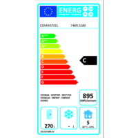 Établi réfrigéré en acier inoxydable | 9 Chargement | Refroidissement forcé