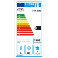 RVS Vrieswerkbank | 3 Deurs | 402 Liter | 180x70x(h)86cm