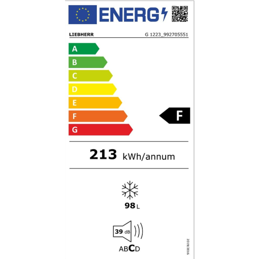 Réfrigérateur de bar en acier inoxydable | 50x56x84 cm | 102L | Sans givre