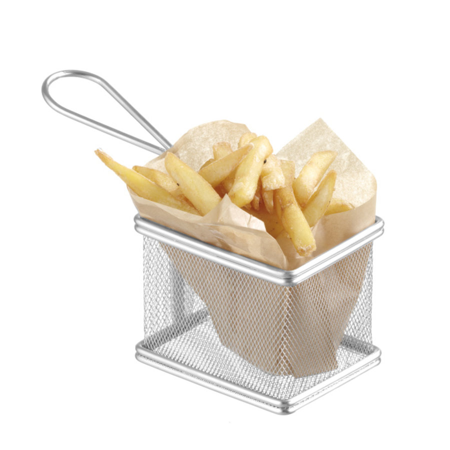 Frying baskets | thumbnails | stackable | stainless steel