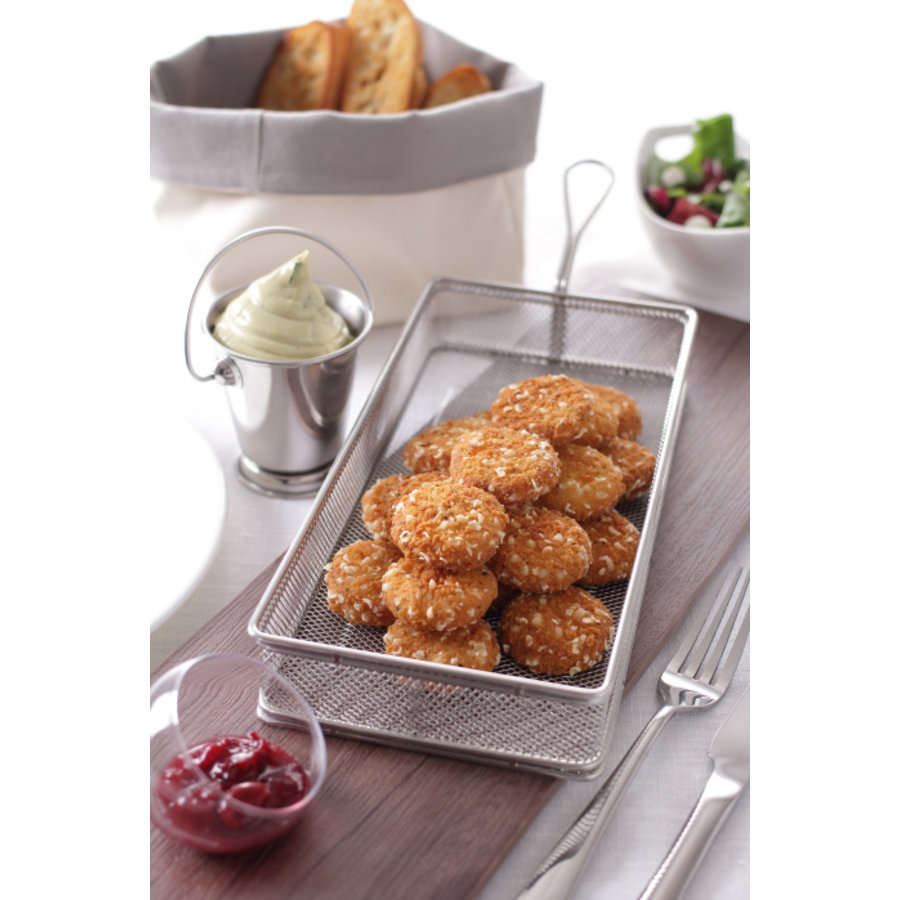 Frying baskets | thumbnails | stackable | stainless steel