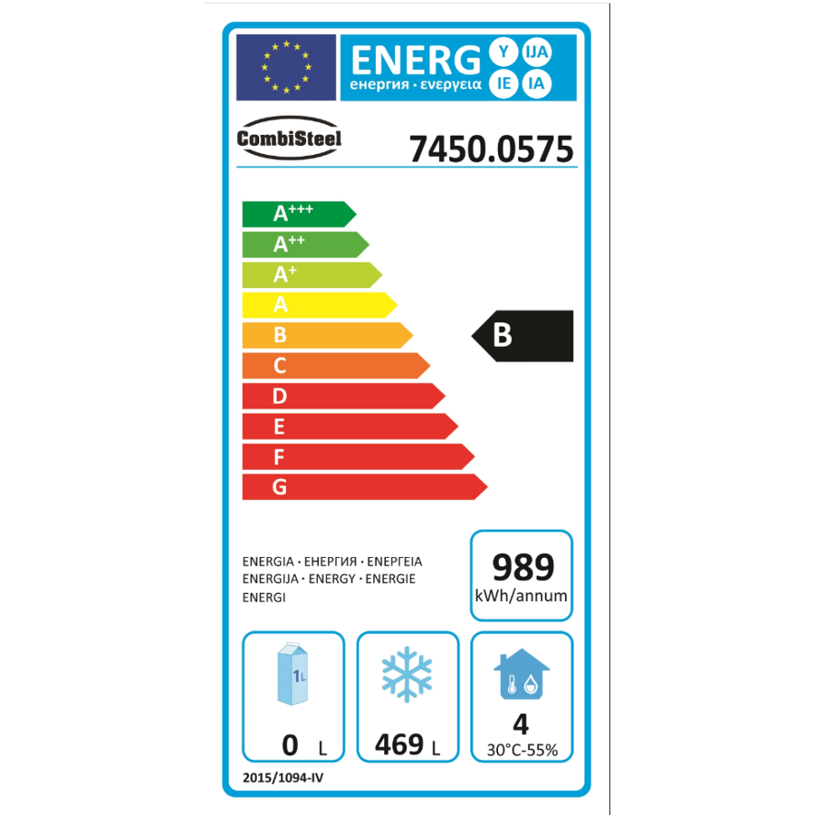 TOPPER - RVS Freezers 555 Liter