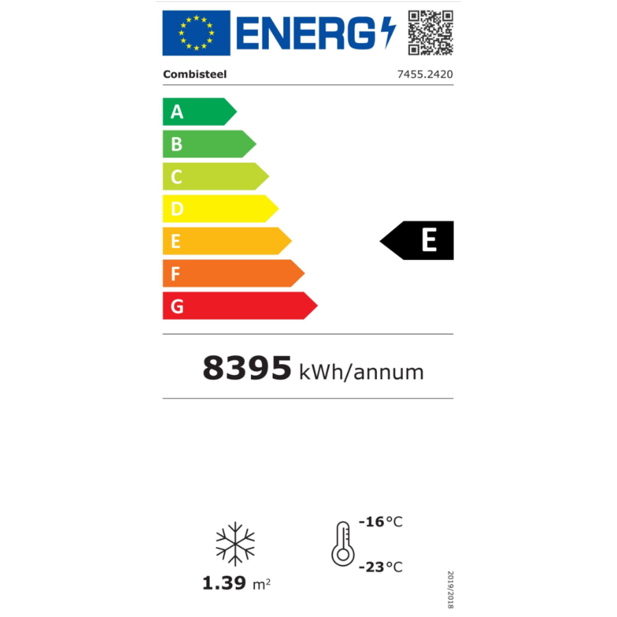 Congélateur | 2 portes vitrées | 960L