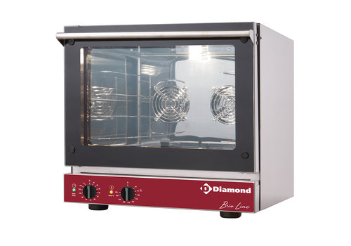  HorecaTraders Umluftofen | Elektrisch | Edelstahl | 3,2 kW | 41 KG | 585 x 605 x 570 mm 