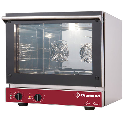  HorecaTraders Umluftofen | Elektrisch | Edelstahl | 3,2 kW | 41 KG | 585 x 605 x 570 mm 