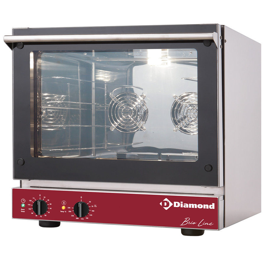 Umluftofen | Elektrisch | Edelstahl | 3,2 kW | 41 KG | 585 x 605 x 570 mm
