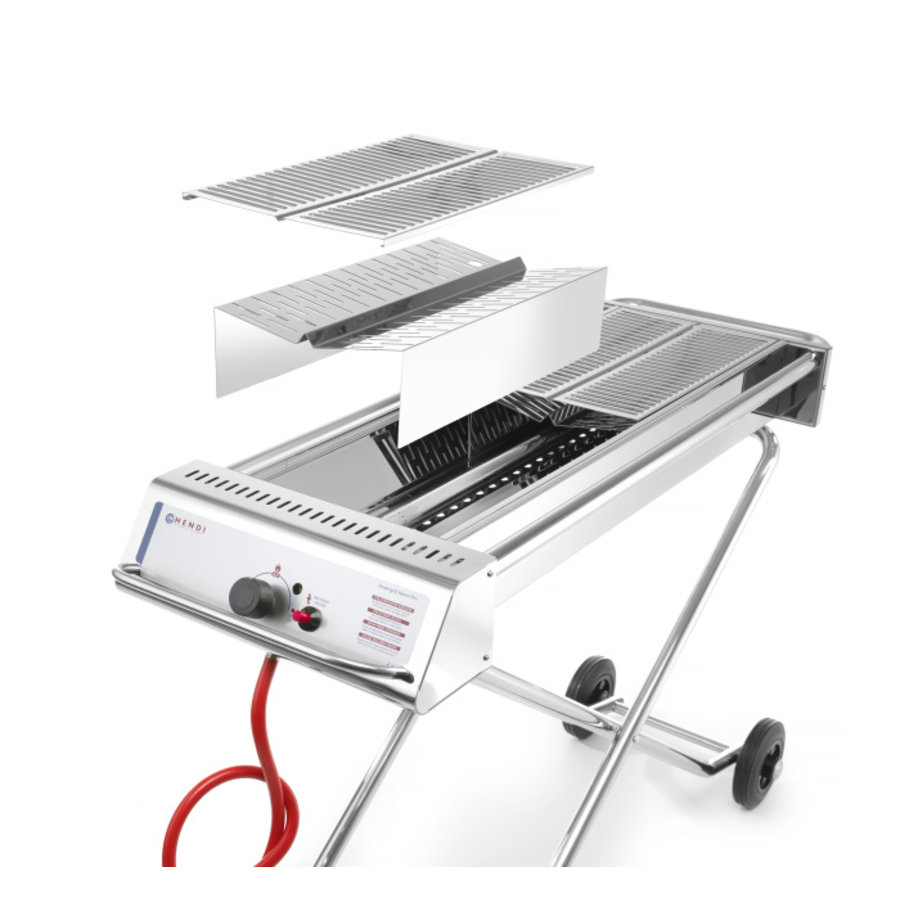Metzger BBQ | Xenon Pro | Edelstahl | Faltbar | 860 x 260 mm