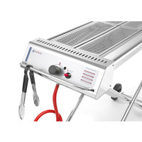 Boucherie BBQ | Xénon Pro | acier inoxydable | Pliable | 860 x 260 mm