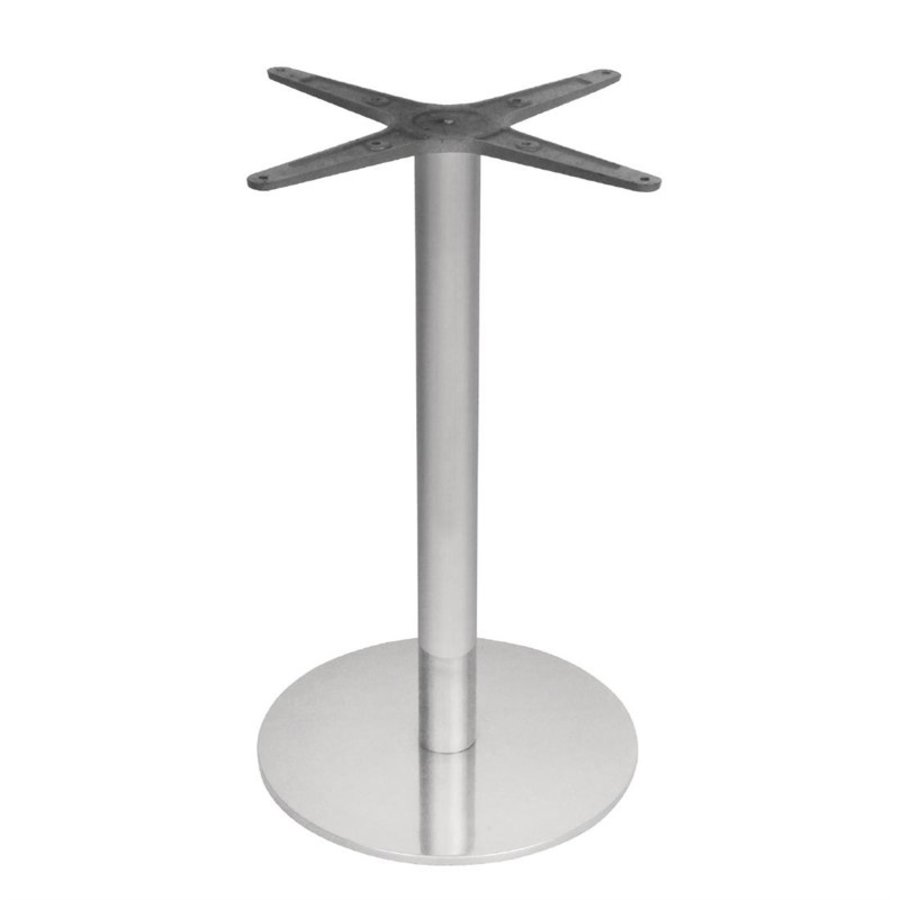 Pied de table | acier inoxydable | rond | 17,75 kg | Ø40 x 68 cm