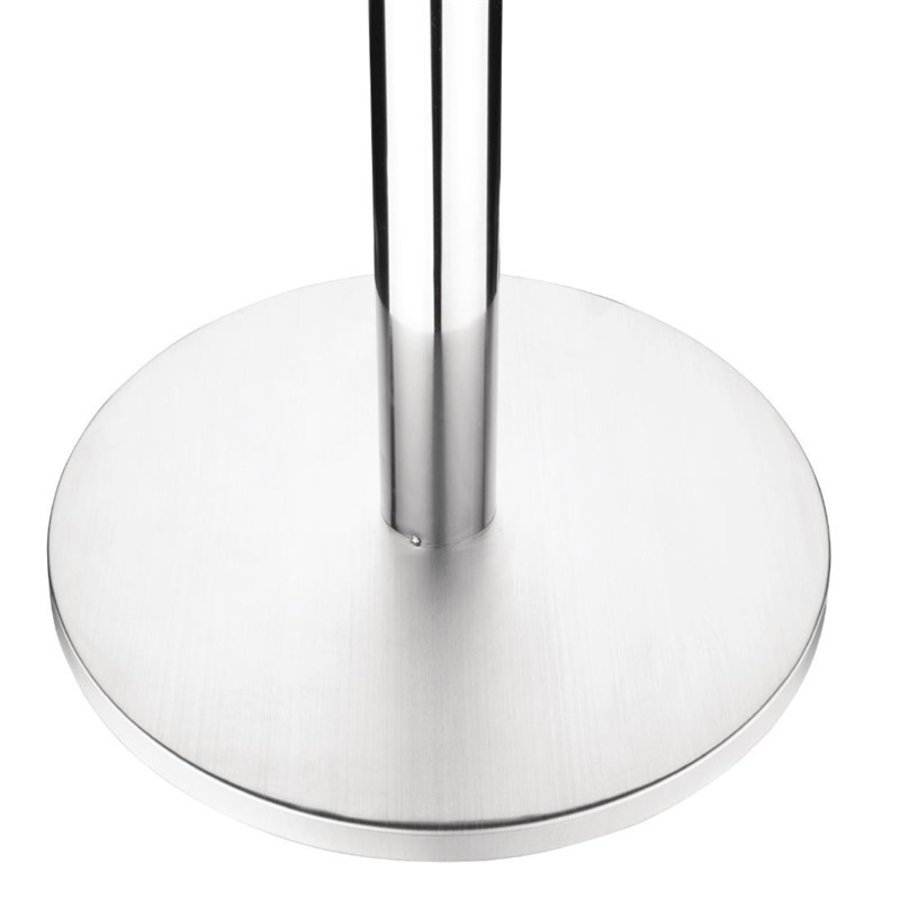 Pied de table | acier inoxydable | rond | 17,75 kg | Ø40 x 68 cm