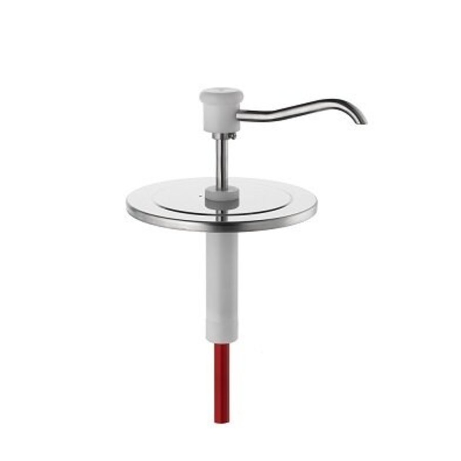 Sauce pump with stainless steel container | BCMK Push Button Dispenser | 4L |