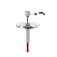 Pompe à sauce avec récipient en acier inoxydable | Distributeur à bouton-poussoir BCMK | 3L |