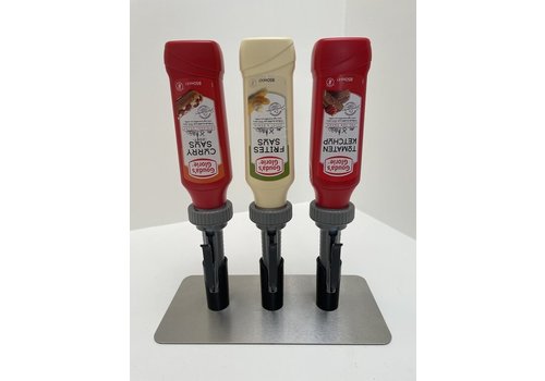  HorecaTraders 3 Gouda's Sauce Dispensers | 850ML | 