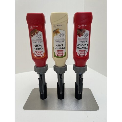  HorecaTraders 3 Gouda's Sauce Dispensers | 850ML | 