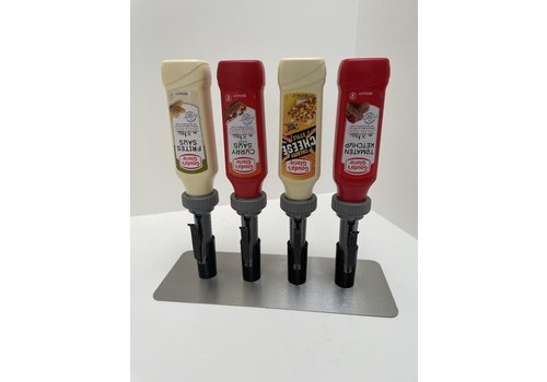  HorecaTraders 4 Gouda's Sauce Dispensers | 850ML | 