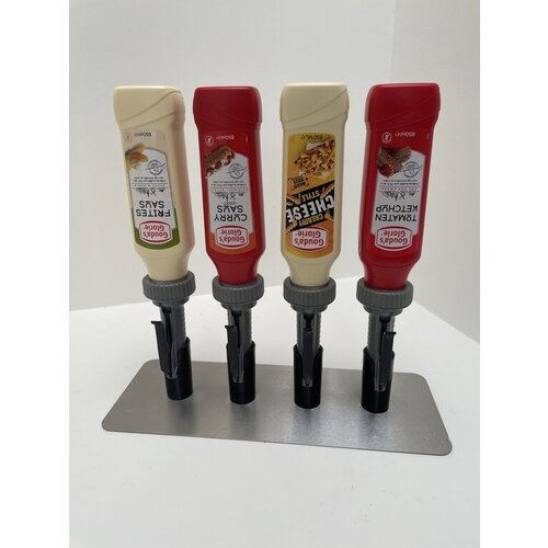  HorecaTraders 4 Gouda's Sauce Dispensers | 850ML | 