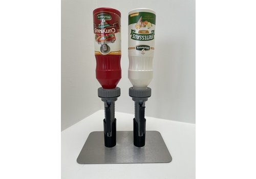  HorecaTraders 2 distributeurs de sauce en corne d'huile | 900 ML | 