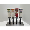 HorecaTraders 4 distributeurs de sauce en corne d'huile | 900 ML |