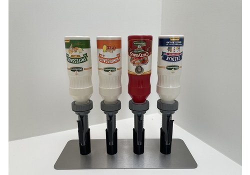  HorecaTraders 4 Oliehoorn sauce dispensers | 900ML | 