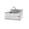 HorecaTraders lavabo | acier inoxydable | 18 kg | 28(h) x 70(l) x 65(p)cm