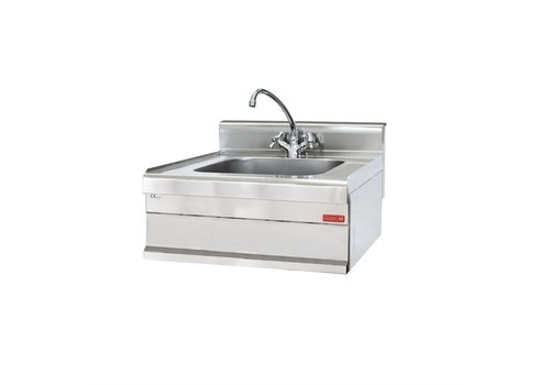  HorecaTraders Washbasin | stainless steel | 18kg | 28(h) x 70(w) x 65(d)cm 