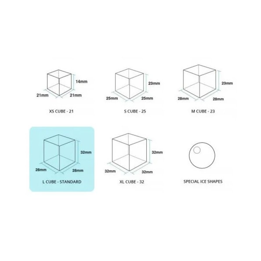 ice maker IM-45NE-HC | 46kg/24h - 18kg