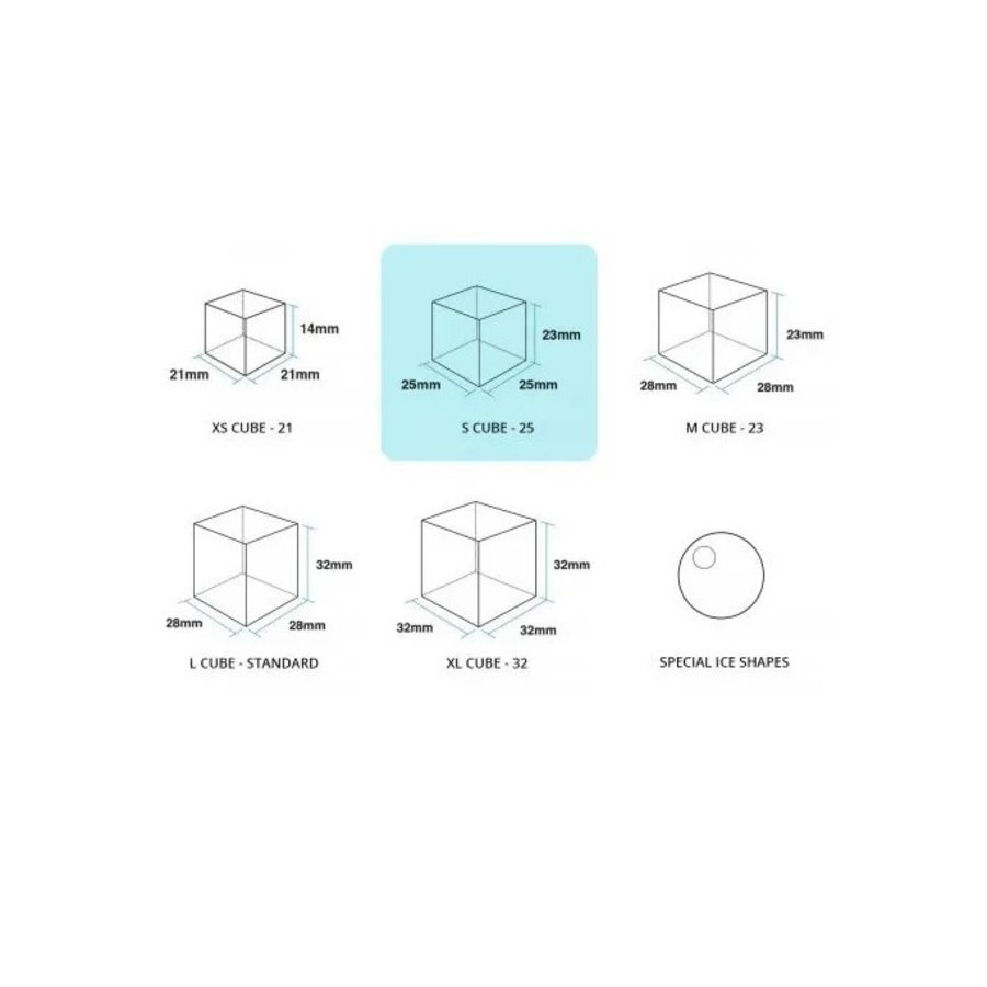 Hoshizaki ice cube machine IM-30CNE-HC-25 - 25 kg / 24h - 11.5 kg