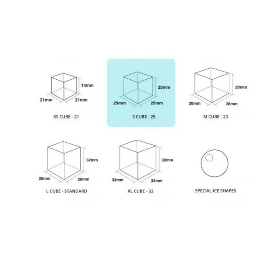 Hoshizaki ice cube machine IM-45NE-HC-25 - 46 kg/24h - 18 kg