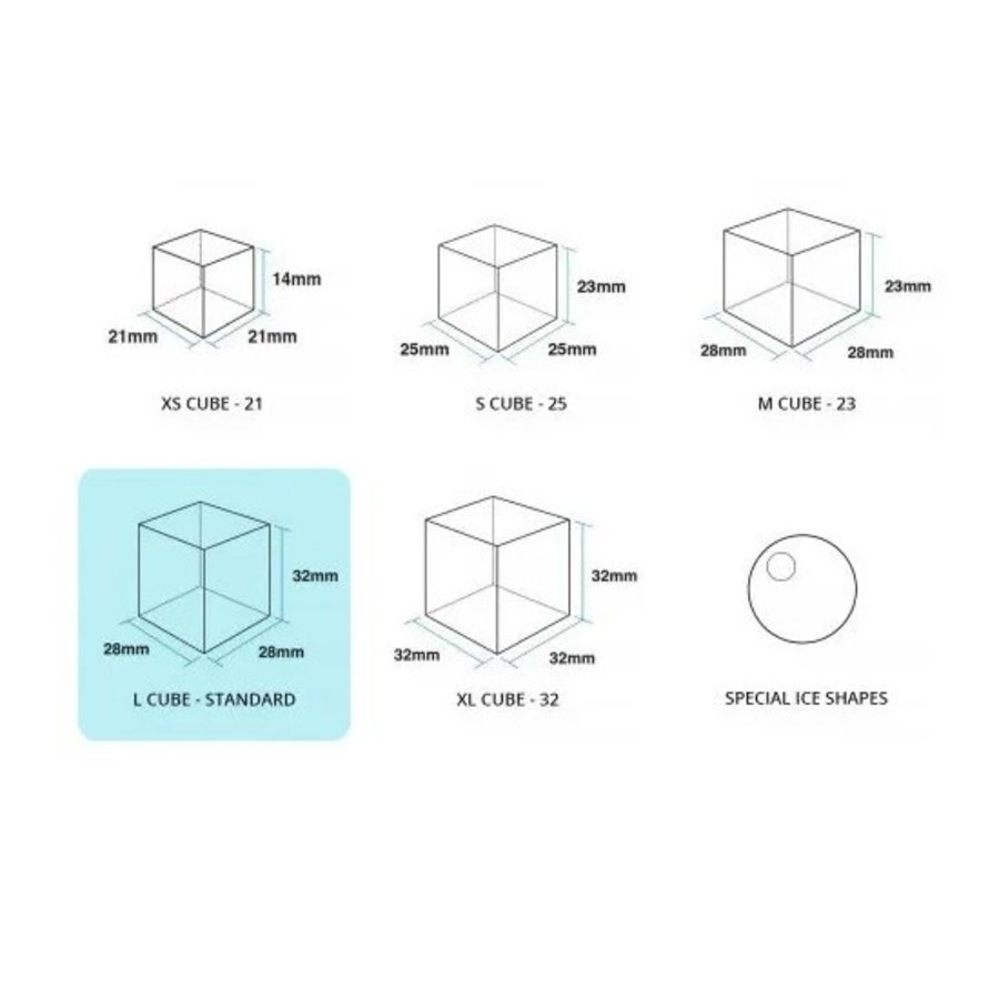 Hoshizaki ice cube machine IM-45WNE-HC - Water cooled - 44 kg/24h - 18 kg