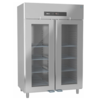 HorecaTraders refrigerator | double door glass door | KG 140 L