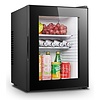 Combisteel Minibar noir avec porte vitrée 40 litres 545x443x405 mm