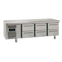 Snack Counter |3 x 2 laden | RVS |  1850 x 700 x 680 mm