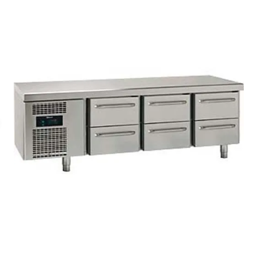  HorecaTraders Snack Counter |3 x 2 drawers | Stainless steel | 1850 x 700 x 680 mm 