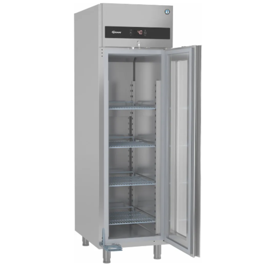 refrigerator | stainless steel | single door | glass door